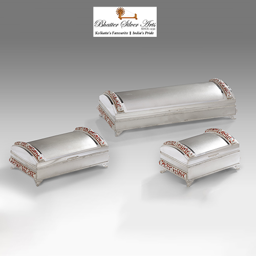 Pipe Meena (Enamel) Dry Fruit Boxes